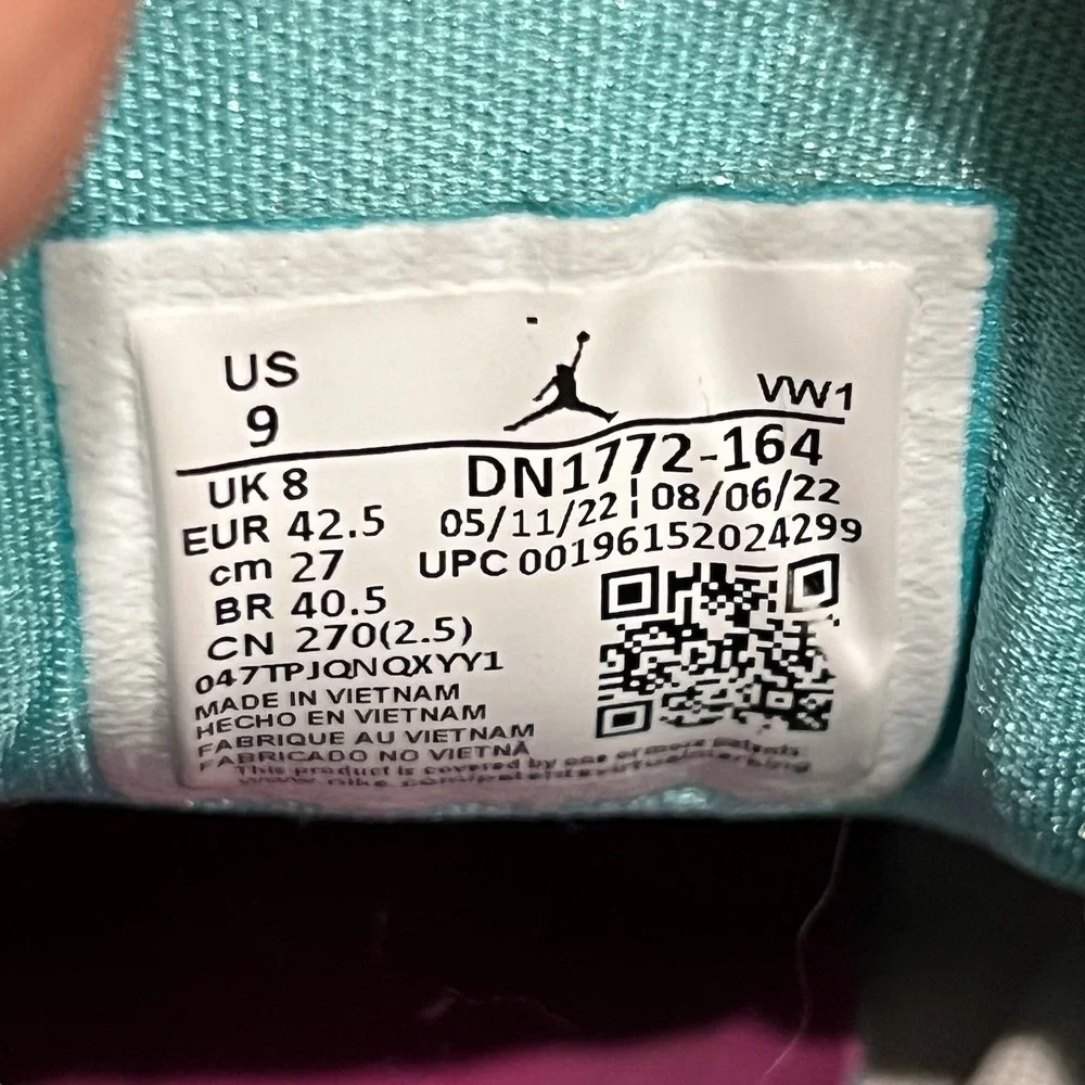 Jordan Luka 1 Imaginarium Miami Vice White Pink Green Basketball Shoes Size 9